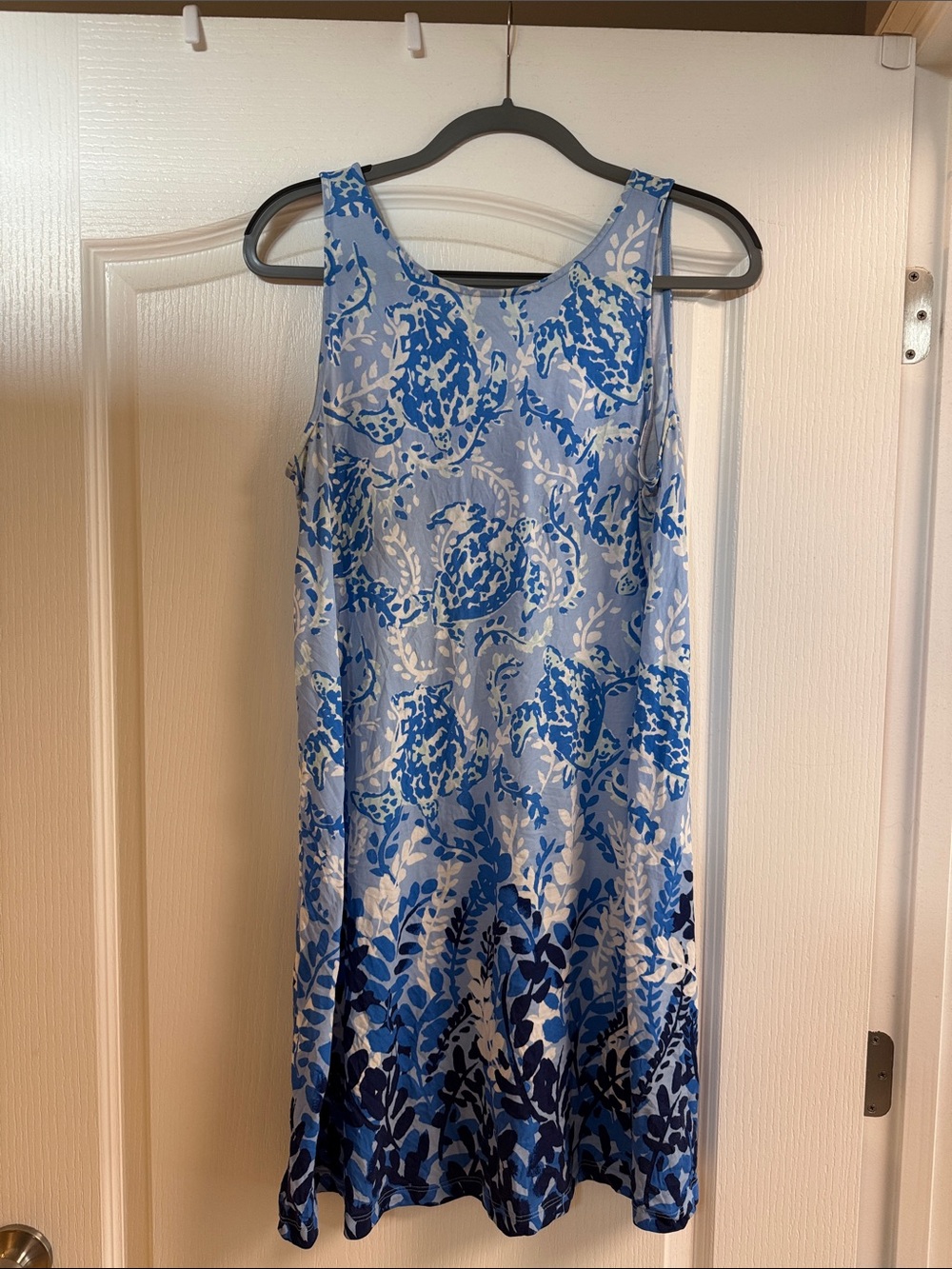 Lilly Pulitzer Blue Floral Shift Dress